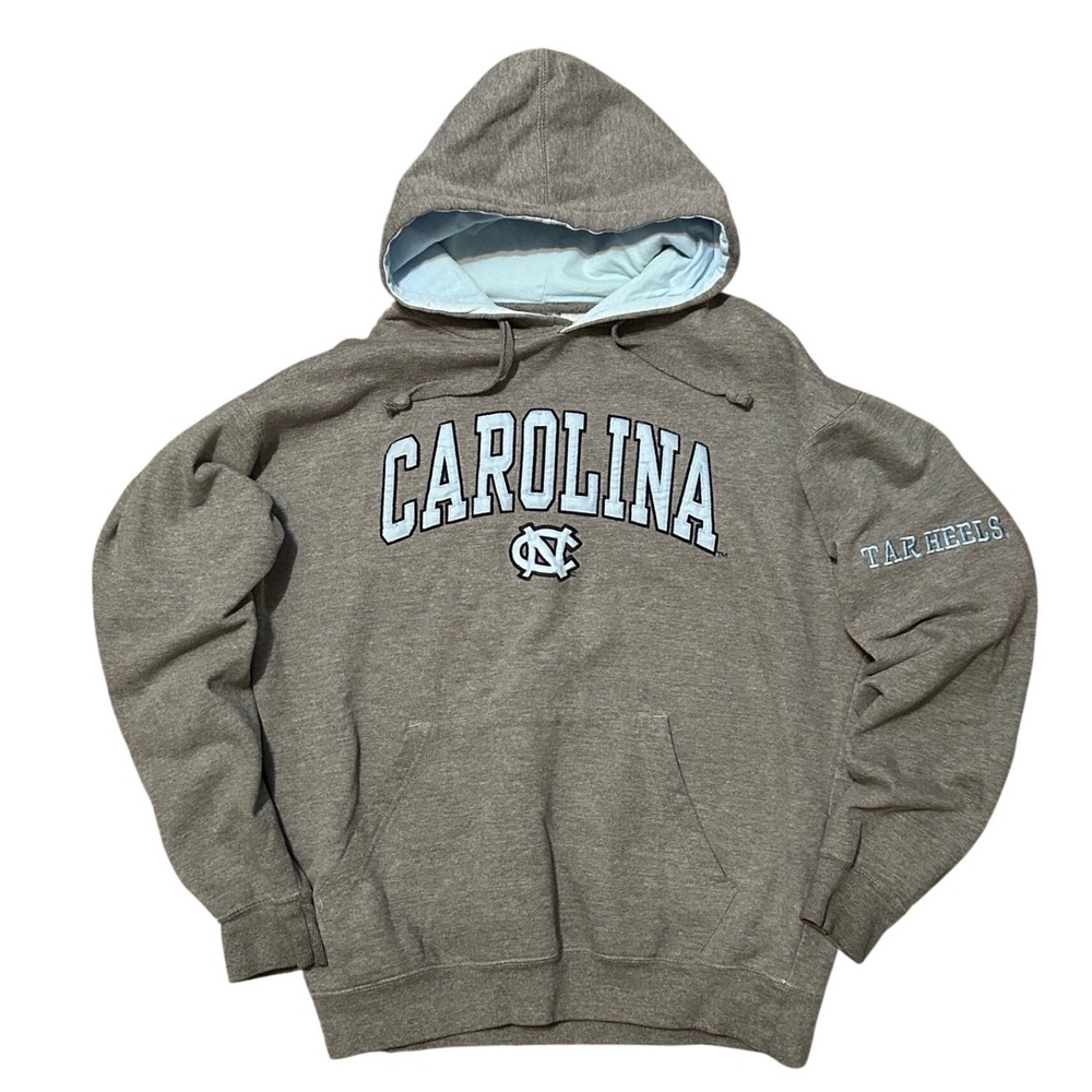 UNC Tar Heels Blue Gray Hoodie Sweatshirt‎ Mens XL
